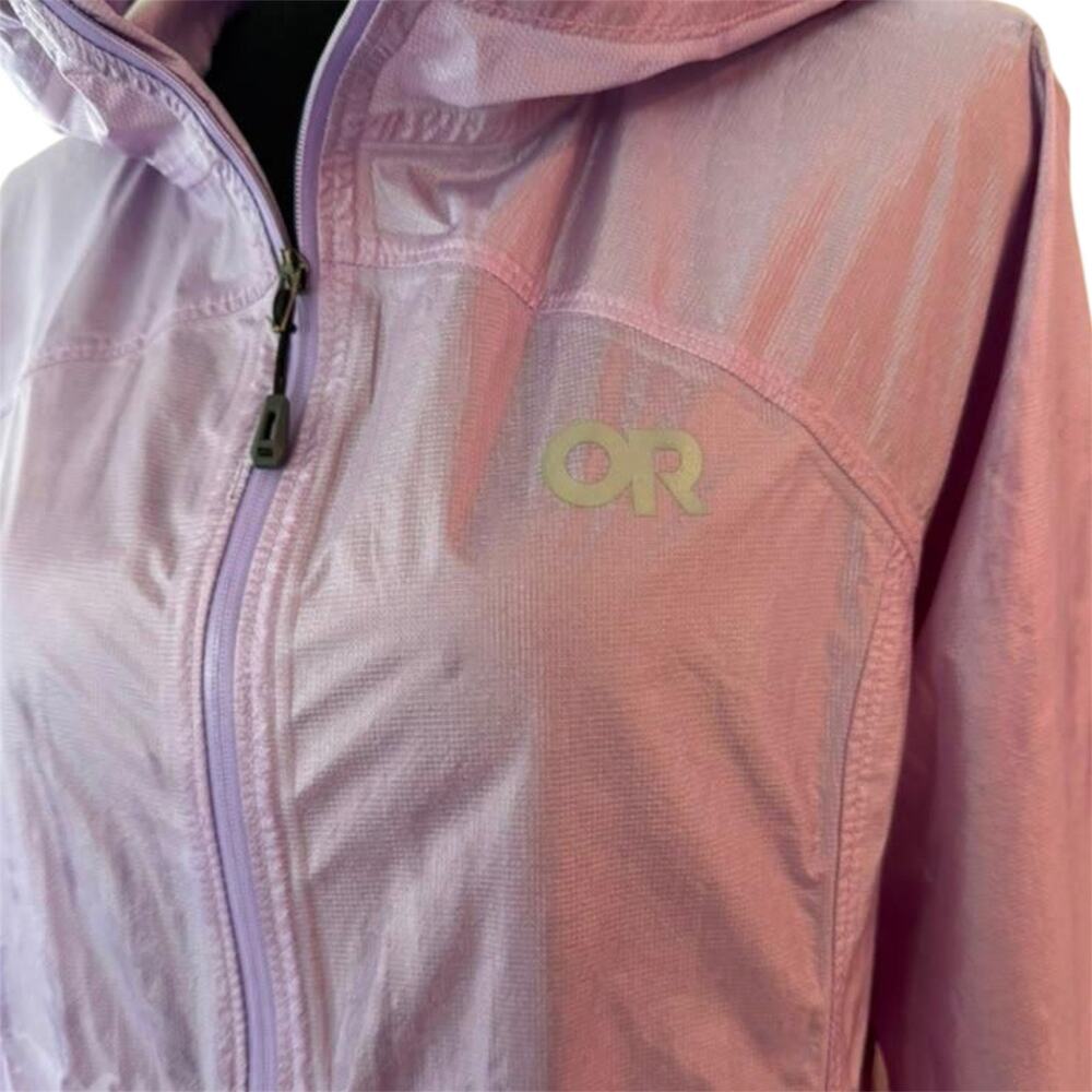 Outdoor Research Helium Purple Lavender Ultralight Waterproof Hooded Jacket XS - Picture 7 of 13